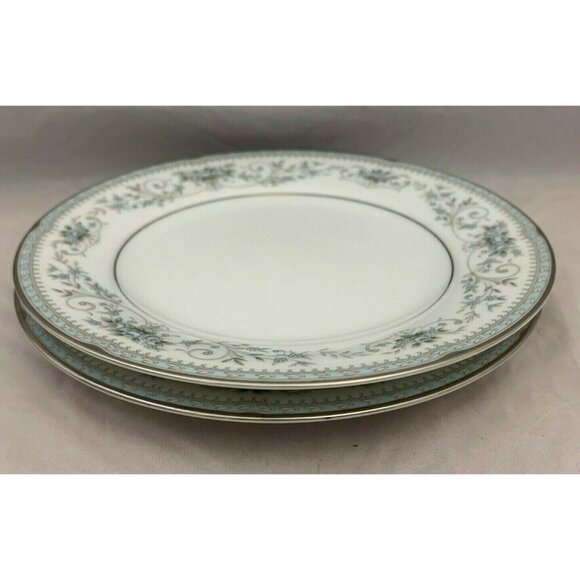 Noritake China - Colburn Pattern - Pair Bread & Butter Plates - 6 3/8" - #6107 - Picture 9 of 9